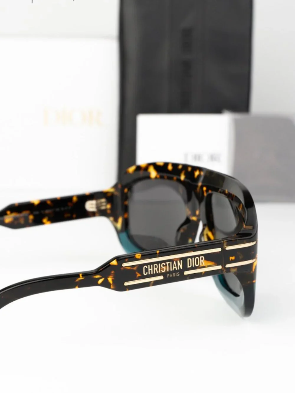 Dior Men Sunglasses Havana Grey Shield DIORSIGNATURE M1U 27A0 NEW AUTHENTIC